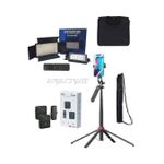 led 600 remote control only and light bag, tripod bag, p325 selfie stick,sx31 double mic 