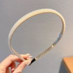 Fashion 5-Piece Women's Pearl Headband Set - image 2