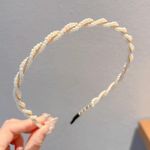 Fashion 5-Piece Women's Pearl Headband Set - image 3