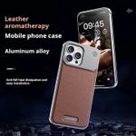 product_image_name-Pouch-Premium Aluminum Alloy Case With Aromatherapy Leather Phone Case For IPhone 15 Pro Max-1