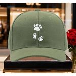 Foot Design Face Cap: Green 