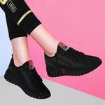 product_image_name-Ladies Everything-Women's Fashion Outdoor Sport Casual Shoes - Simple Sneakers - Easy Wear Heeled Canvas-1
