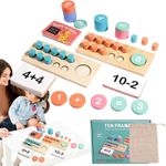 Generic Wooden Counting Manipulatives, Arithmetic Learning Game, Addition Subtraction Tools, Educational Number Toy, Early Math Activity, Classroom Learning Aid Kindergarten Elementary - image 3