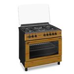 product_image_name-Maxi-90x60cm 4 Burner 2 Electric Plate Gas Cooker - Wood Tr-4