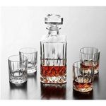 4 pieces Whiskey Glass Set Plus Decanter__ 4 cups & 1 decanter 