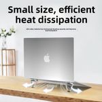 Generic Metal Foldable Adjustable Hidden Stand Holder Shield Type For Laptop - image 4
