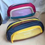 Generic Color Block Large Capacity Pencil Bag Multi Compartment Stationery Bag For School & Office - image 7