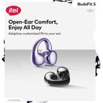 itel Buds-Fit 5 ANC Earbuds Clip-On Open-Ear C-Bridge Design Wireless Earbuds Space- - image 3