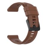 product_image_name-Generic-For Garmin Instinct 22mm Solid Color Silicone Watch Band(Coffee Color)-2