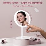 itel LED Makeup Mirror, 3-Level Brightness, Rechargeable, IMM-01 - image 2
