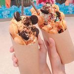 Generic 50 Pcs Disposable French Fries/Waffle/Ice Cream Paper Cup - image 2