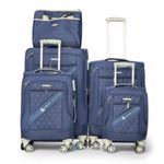 Swiss Polo BLUE Trolley Luggage with kit Bag - 5Sets