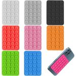 Generic Cellphone Holder Rectangle Silicone Suction Cup Phone Mount Mobile Phones Stand (Multi-Color)