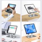 Generic 360- Degree Rotating Desktop Tablet Stand, Adjustable and Foldable-Silver - image 2