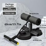 Generic sit up bar with rope latest model with triple suction for exercise pull up bar - image 3