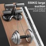 Generic sit up bar with rope latest model with triple suction for exercise pull up bar - image 4