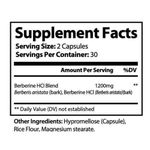 MEONUTRITION Berberine 1200mg Servings 60 Capsules - image 3