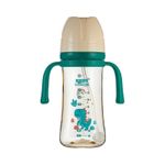 Generic Baby bottle with gravity ball straw wide-mouthed bottle 300ml/10.5oz - image 2