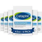 Cetaphil Gentle Cleansing & Moisturizing Bar – 6 Pack (4.5 oz Each)