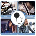 Generic Double-Layer Sound Filter for Microphone Recording - Ideal for Professional Microphone Additions, Featuring Outstanding Flexibility And a Windproof Mesh Cover. - image 3