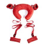 Generic Bed Slave Open Leg Restraints Handcuffs Footcuffs BDSM Kit - image 3