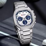 product_image_name-Curren-Premium Latest Version & Highly Silver Chronograph Original Quality Men's Wristwatch-2