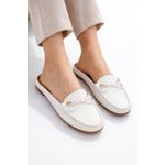 White nice half shoe for ladies 