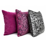 3 pcs pink/grey  Decorative Throw Pillow