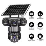V380 TRIPLE LENS PTZ SOLAR CAMERA