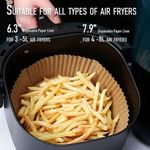 Generic 100Pcs Air Fryer Disposable Paper Liners, Round - image 2