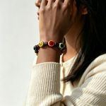 Generic Bracelet For Women Handmade Wood Multi Tone Slice Bead Wrist - image 2