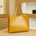 product_image_name-Fashion-Ladies Hand Bag High Capacity Tote Bag Leather Shoulder Bag For Women Bags Lightweight Handbags , Tote Bag Shoulder Bag, Top Handle Satchel for Women, Premium Leather Bucket Bag, Large Capacity Shoulder Bags, Quality Satchel Bags, Bucket Bag-2