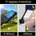 Generic Solar LED Wall Light, PIR Motion Sensor IP65 Waterproof Lamp with Remote for Yard Garden - image 4