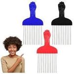 Generic Metal Fist Afro Comb - image 2