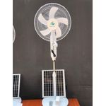 solar-powered rechargeable standing fan is