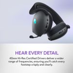 Alienware Tri-mode Wireless Gaming Headset Aw725h - Wired/wireless, Bluetooth 5.3, Audio Output - 20 Hz - image 3
