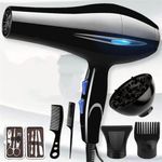 product_image_name-Generic-Professional hair dryer styling tool+6 gifts - black-1