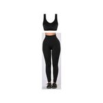 Bra Top And Leggings - Black