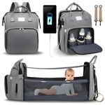 product_image_name-Fashion-Waterproof Multipurpose Foldable Baby Bed And Diaper Bag-6