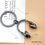 product_image_name-Fashion-Stylish Keychain, Small Christmas Gift Silver-6