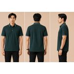 LC WALKIKI men's dark green polo shirt - image 4