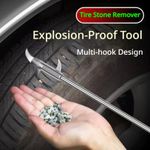Generic Multifunctional Tyre Stone Remover Tool, Portable Tyre Debris Cleaning Hook, Extract Stones and Nails, Prevent Tyre Blowouts for Car, Motorcycle & SUV - image 2