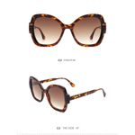 Generic Women Oversized Leopard Sunglasses