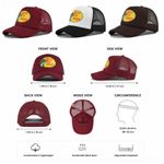 Baolihua 3-Pack Logo Print Baseball Caps, Adjustable Mesh Back Trucker Hats - image 3