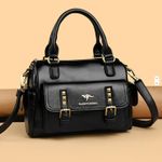 product_image_name-Fashion-PURE LEATHER WOMEN HANDBAG, Luxury Designer Women Handbag With Strap, Female Leather Handbag, Ladies Crossbody Bag Tote Bag - Top Handle Bag, Elegant Double Handle PU Handbag, Female Solid Leather Shoulder Bag-1