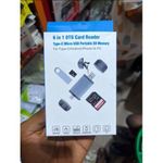 product_image_name-Generic-6 in 1 OTG Card Reader Type-C Micro USB Portable SD Memory For Type-C, Android Phone Or PC - Flash Drive High-Speed 5Gbps Data Transfer, Type-C & Micro USB Interfaces - SD, TF, Micro SD Compatible, Portable Multi-Function Adapter.-5
