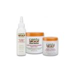 Cantu Shea Butter Leave-In & Grow Strong+Tea Tree,Jojoba Oil