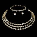 Crystal Bridal  Wedding  Jewelry Set