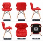 Generic Luxury modern  red upholstered accent chair