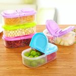 Generic Plastic snacks and fruit box (2partition) - image 2